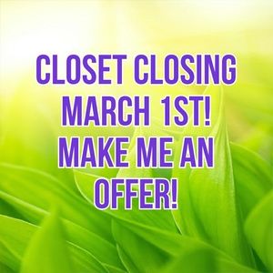 Closet Closing Sale! Everything must go!